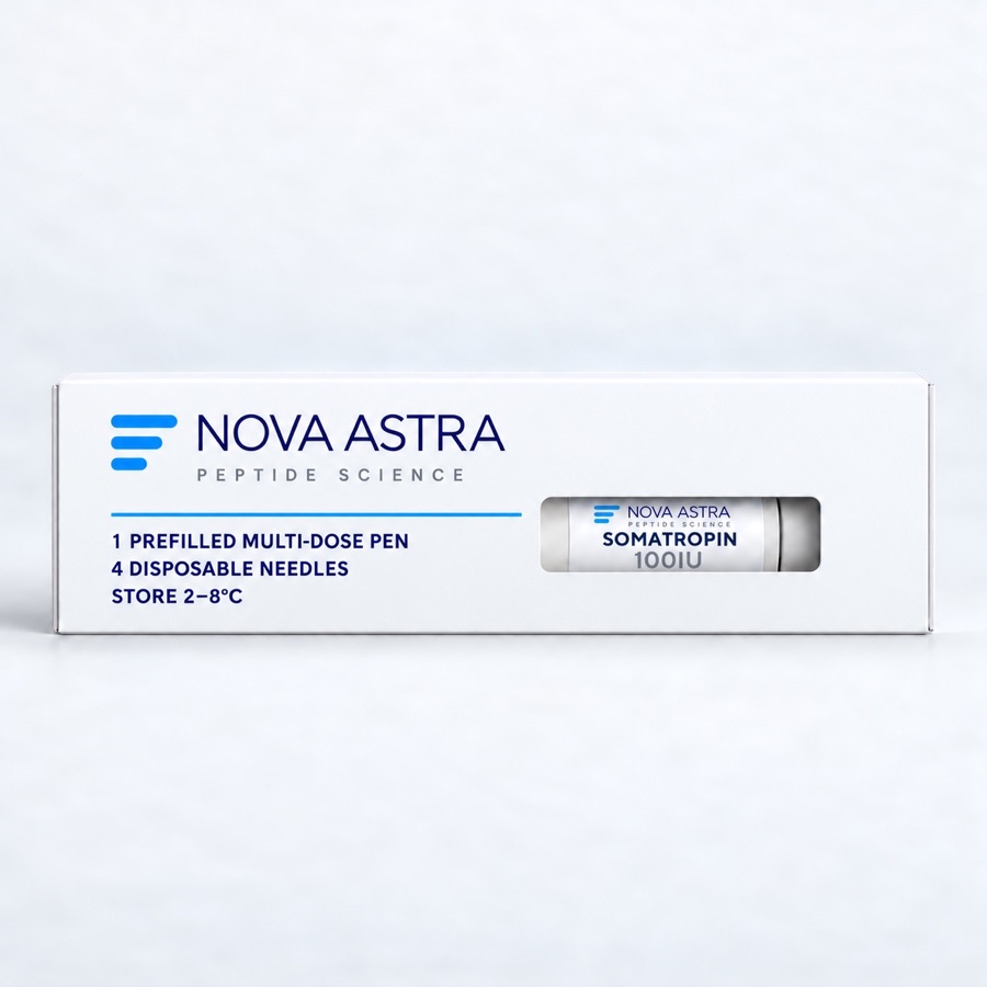 Nova Astra Somatropin 100 IU boxed pen